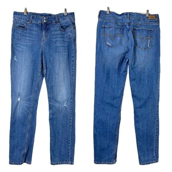 Levi’s Women’s Jeans 526 Slender Straight Leg  Mid Rise Medium Wash Size 10 - Picture 6 of 6